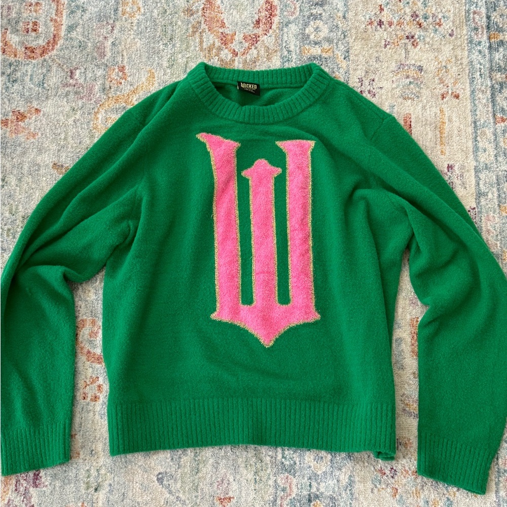 Wicked Green and Pink Sweater